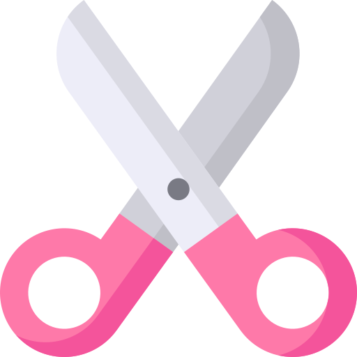 a pair of cartoon scissors